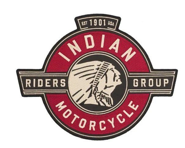 Toppe: Patch Indian Motorcycle Riders Group – Nuovo e nell'imballaggio originale da Allens venduto da MADE.IN.ROCK.N.ROLL 2