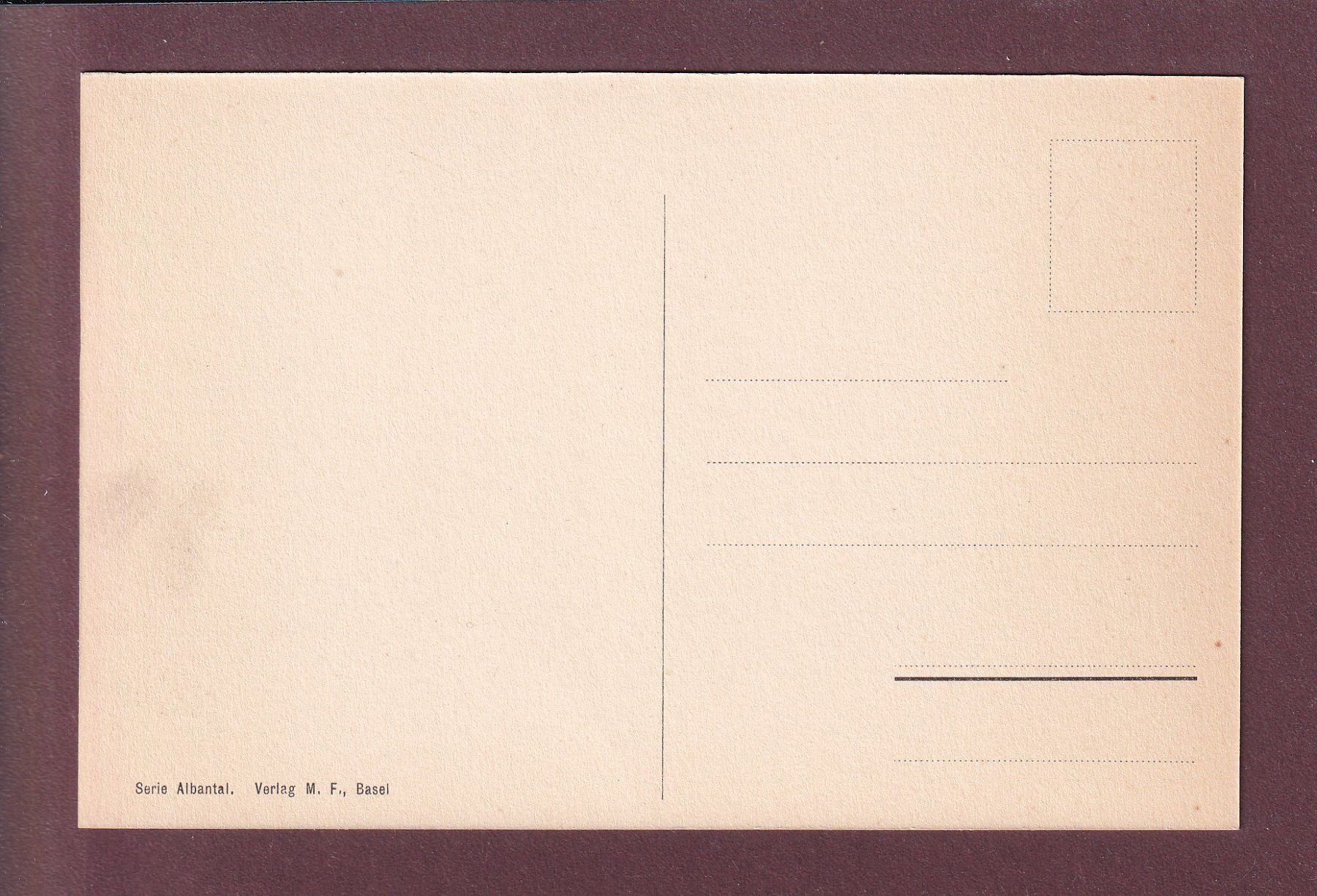 Cartoline postali: Altes BASEL - St. Albantal - Leute – Usato da Pully venduto da nicecards 1