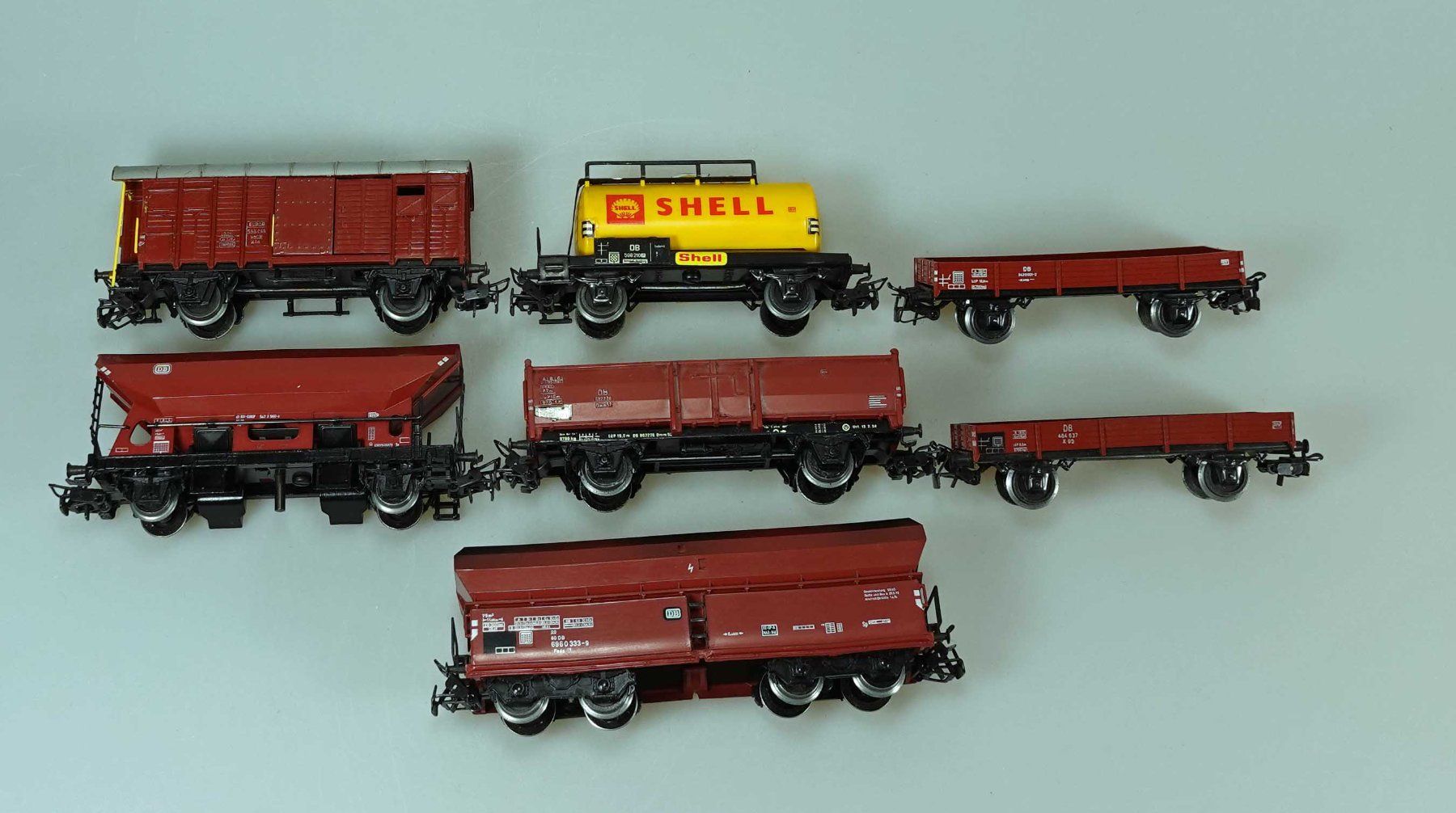Märklin Modellini di ferrovie: Märklin 12 Güterwagen H0 WS – Usato da Niederglatt ZH venduto da bego8172 4