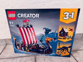LEGO Creator 31132 Wikingerschiff mit Midgardschlange NEU