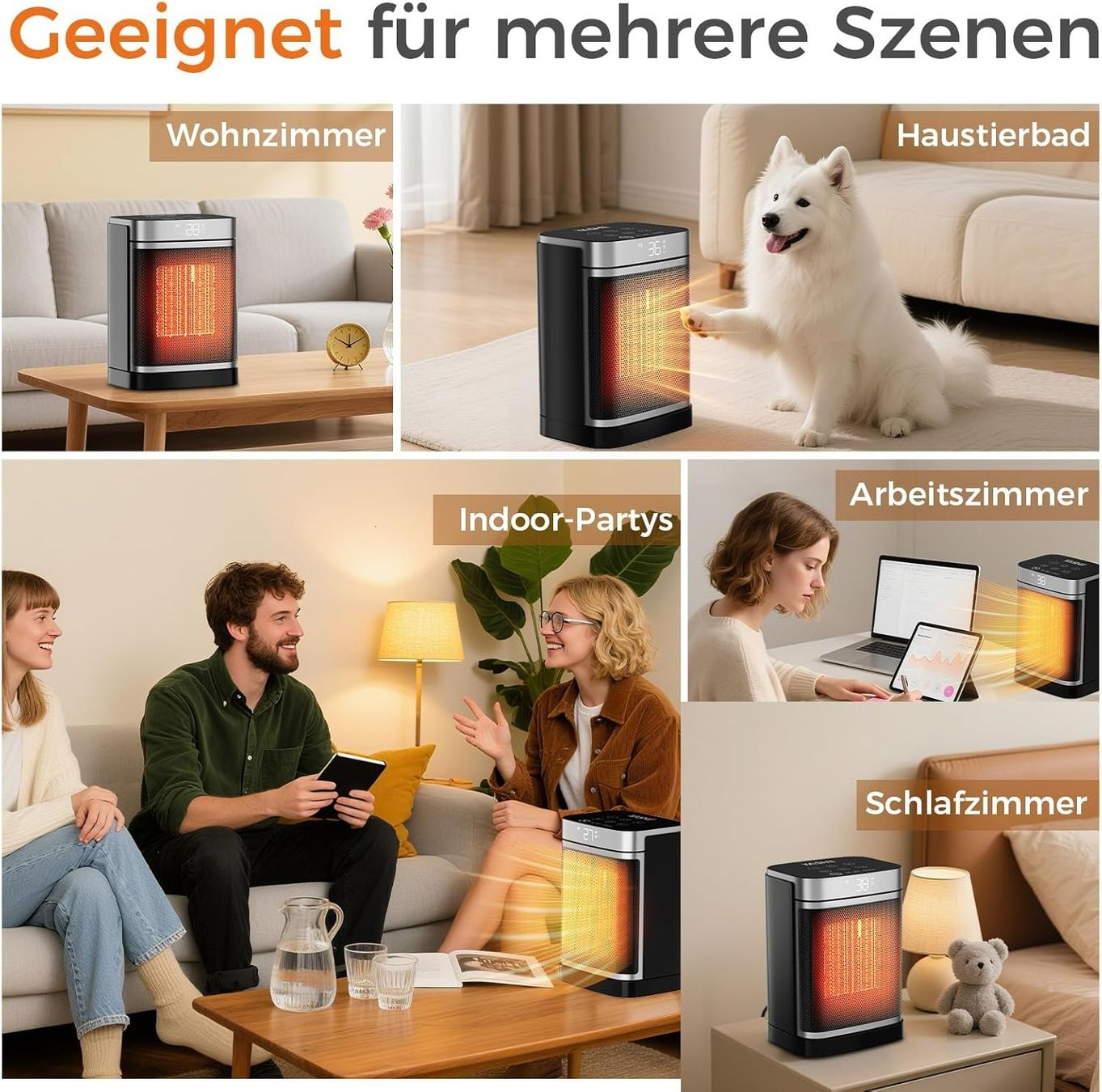 Heizgeräte: Heizlüfter 1500W Keramik Timer Fernbedienung – Neu und originalverpackt aus Suhr von SchnapperCH 6