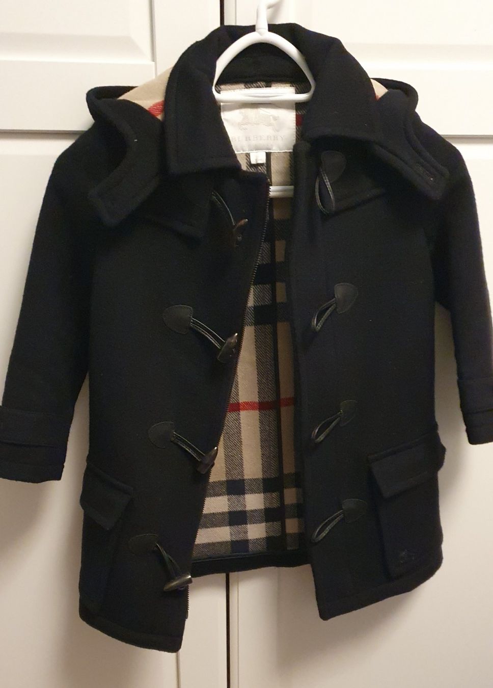 Burberry Giacche & Cappotti: Burberry Kinder Mantel 6Y Wool Navy – Usato da effretikon venduto da shoegirl