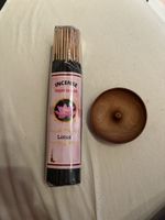 Entspannungs Räucherstäbchen mit Holzschale für die Asche