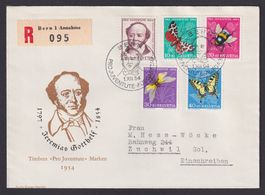 PJ 1954, FDC J153-157, toll illustriert und echt gelaufen