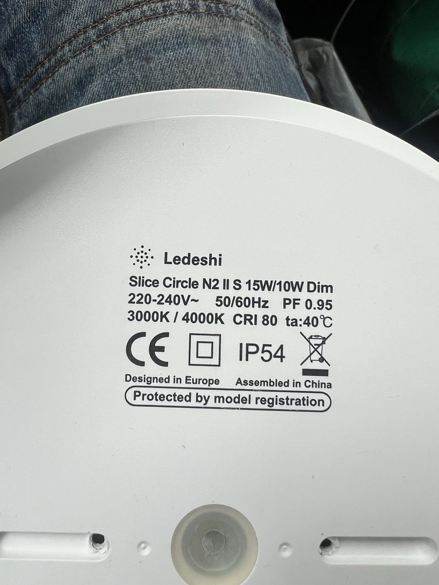 Lampade: Lampe led Ledeshi Slice Circle N2 IP54 – Usato da Sonceboz-Sombeval venduto da Dino695 2