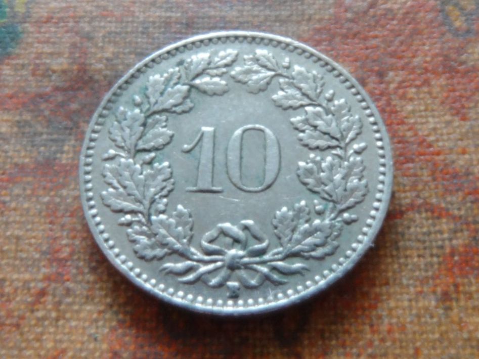 Alle Münzen: 10 Rp. 1954  (A) – Gebraucht aus Romanel-sur-Lausanne von Swift13 1