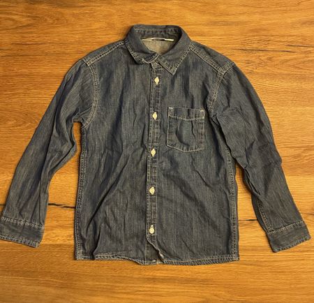 Denim Hemd Langarm Grösse 122 guter Zustand