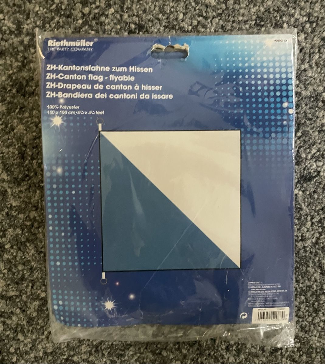 Fahnen: ZH Kantonsfahne 150x150 cm neu – Neu und originalverpackt aus Au ZH von Jaggy4