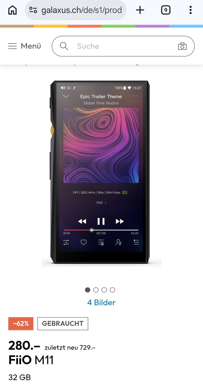 Tragbarer Mediaplayer: Fiio M11 – Gebraucht aus Zollikofen von zar_j67f 9