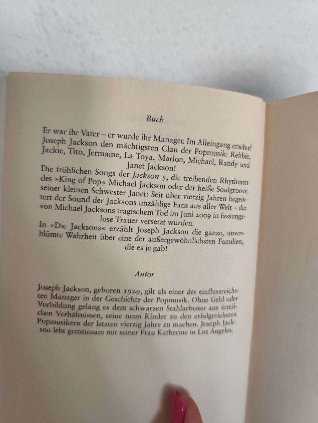 Libri: Joseph Jackson Die Jacksons Biography Book – Usato da Mägenwil venduto da VintageGirly 3