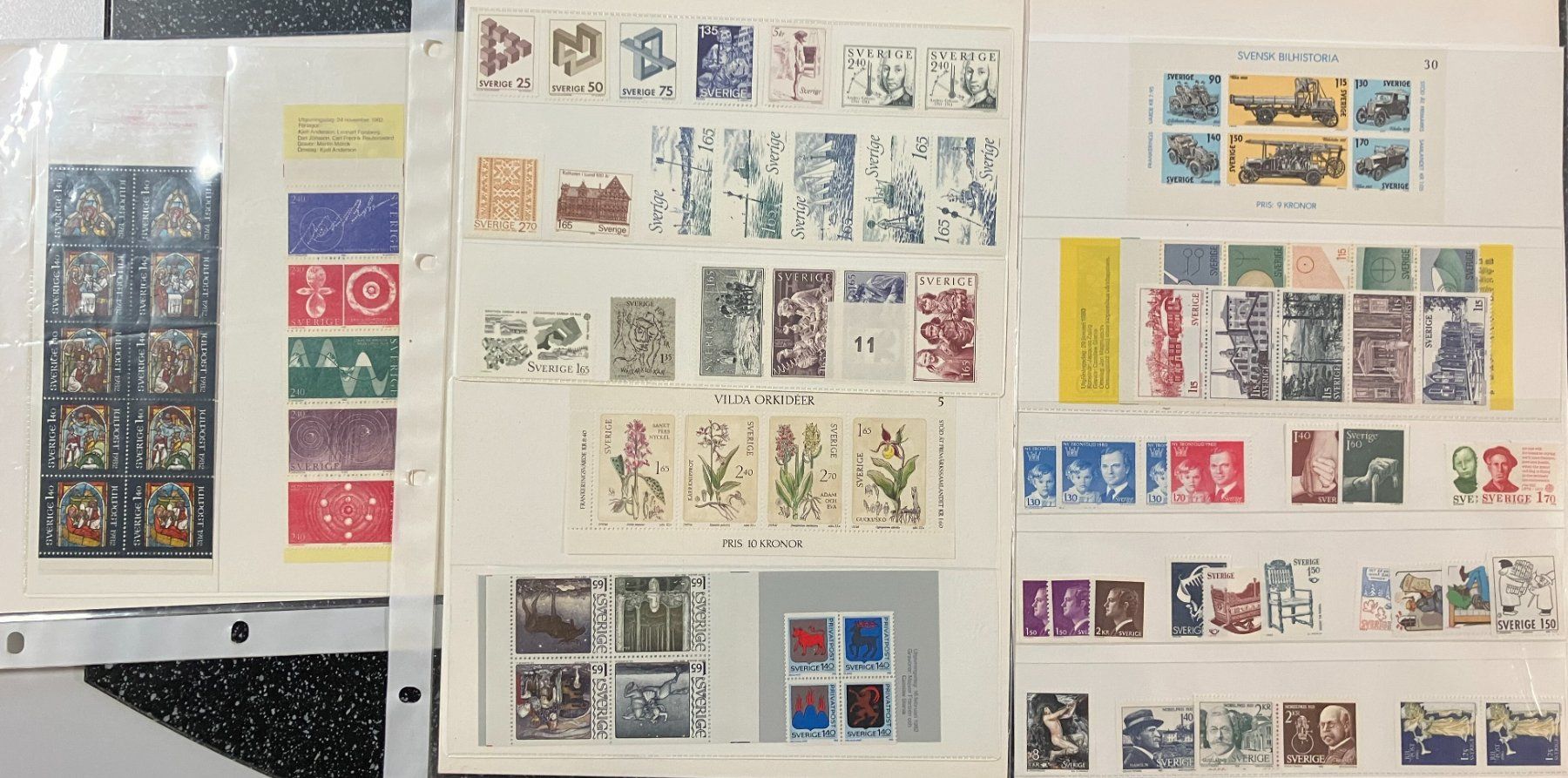 Alle Briefmarken: SCHWEDEN: Ausgaben ** + Markenhefte .. – Neu (gemäss Beschreibung) aus Eschlikon TG von PhilCon