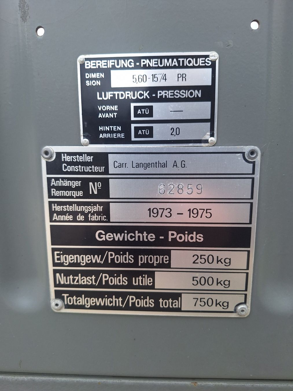 Rimorchi: Remorque PC avec carte grise – Usato da Nods venduto da Lr27 4
