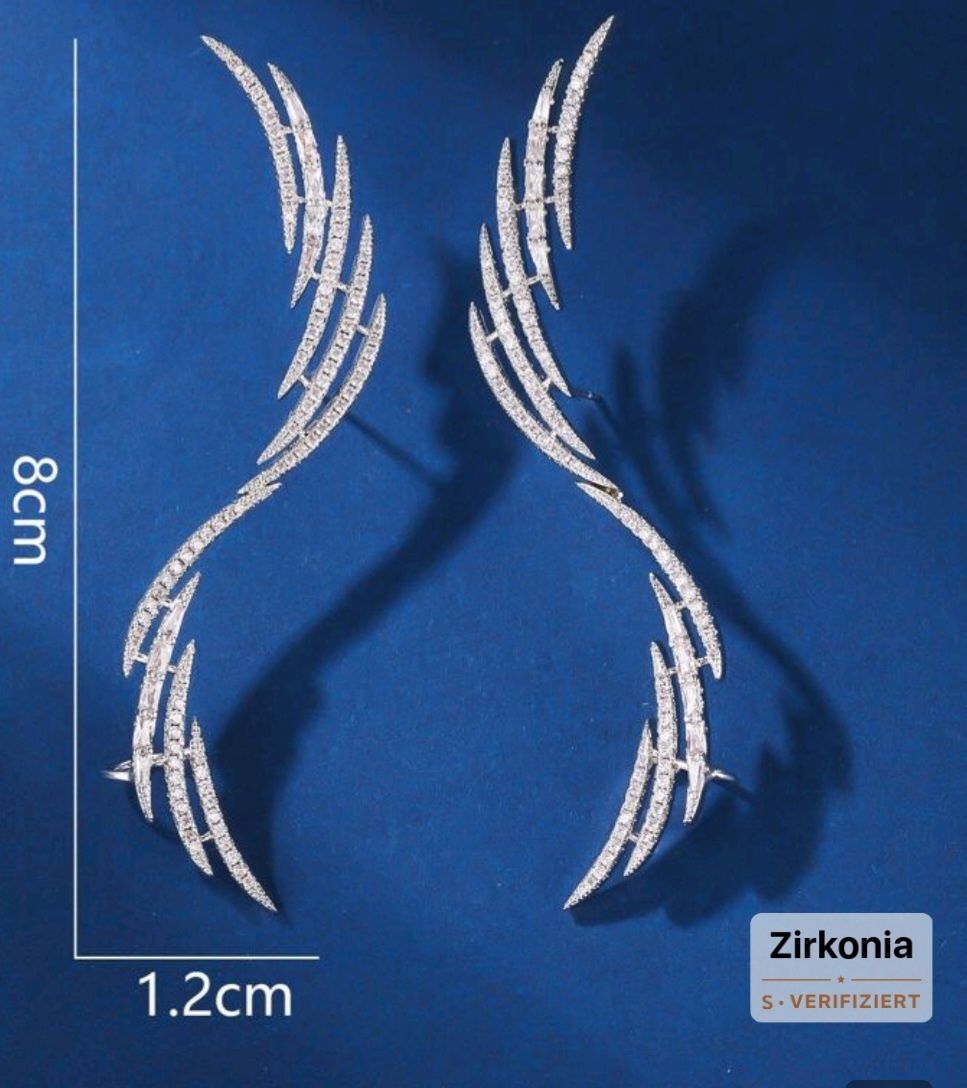 Ohrringe & -stecker: Earcuffs Ohrringe Zirkonia Silber Neu – Neu und originalverpackt aus Kriens von jamal012 1