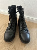 Schnürstiefel schwarz Damen gebraucht Grösse 39