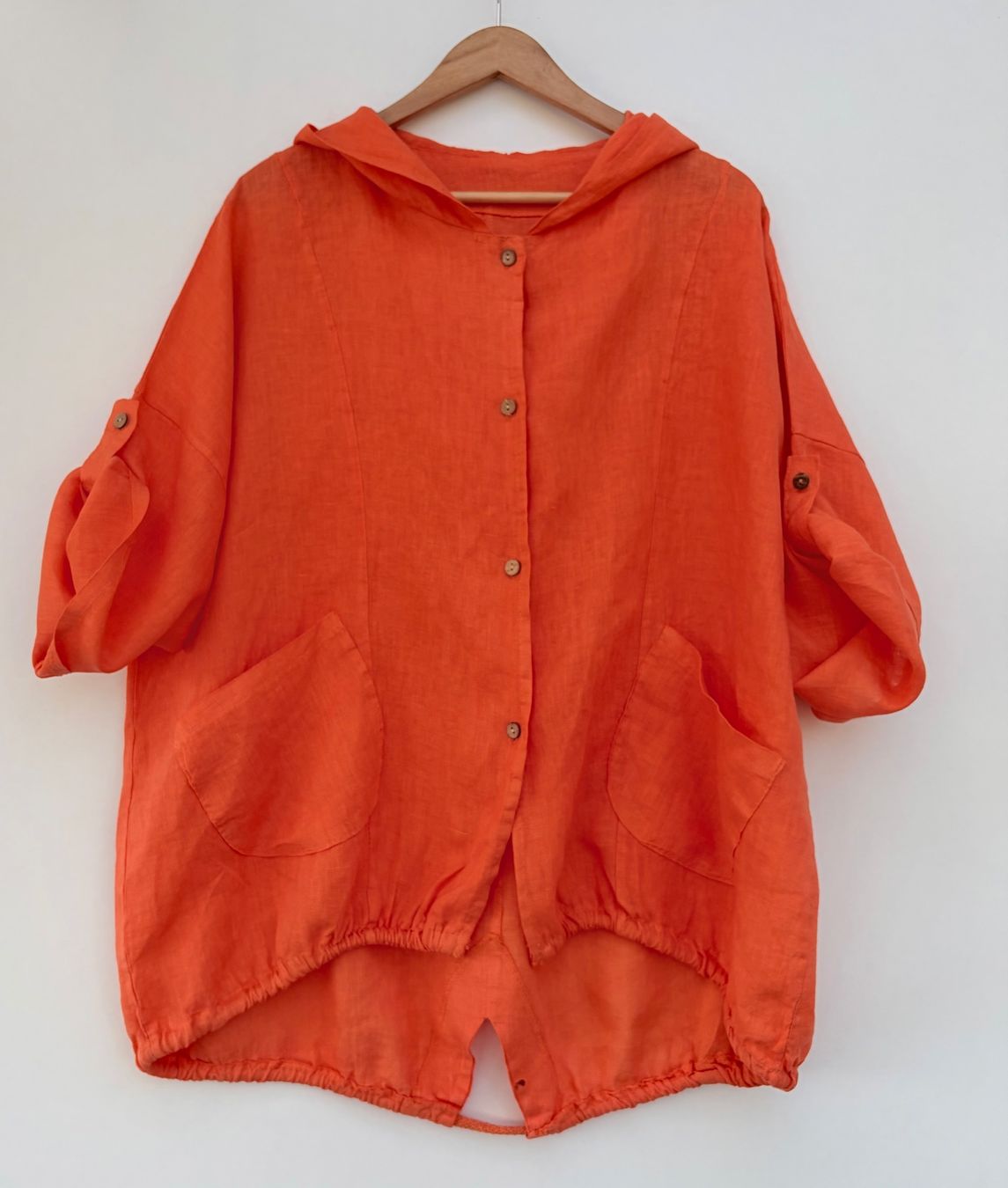 Giacche: Made in Italy Leinen Oversized Jacke – Usato da Unterägeri venduto da Jutka_04 4
