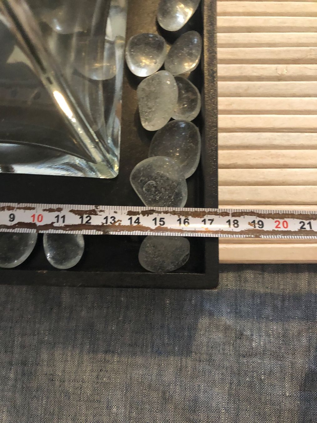 Vasi & Recipienti: Dekorative 3 Vasen-Set mit Holztablett – Usato da Zürich venduto da vadimi 6