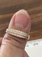 Très Jolie bague vintage 54 sertie pierre moissanite neuve