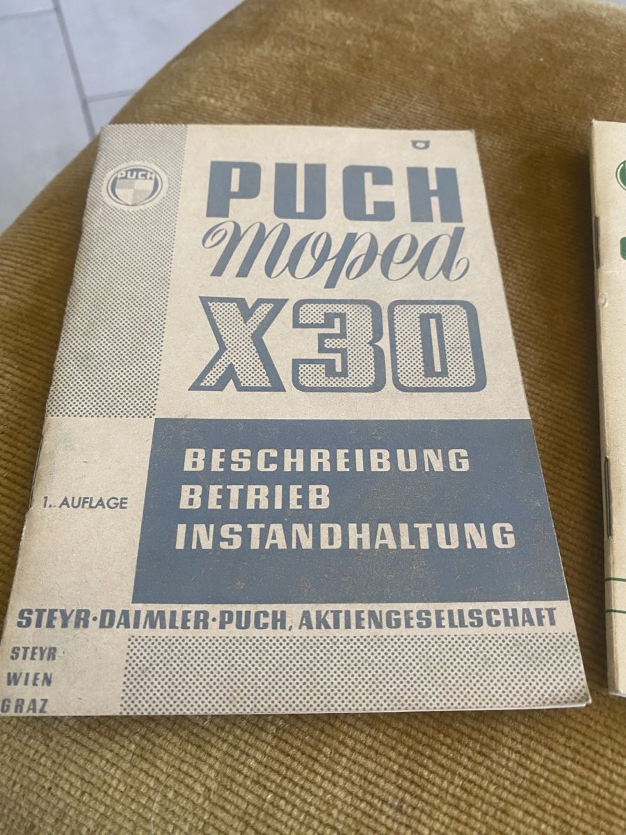 Puch Mofas: Puch x30 Betrieb Buch 4 Stuck Top – Neu (gemäss Beschreibung) aus Capolago von Lillo22 1