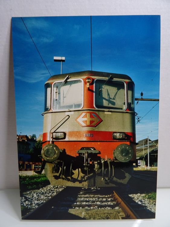 Foto SBB Re 4/4 II 11103 Swiss Express St-Gallen 9.2002 (Gebraucht) in ...