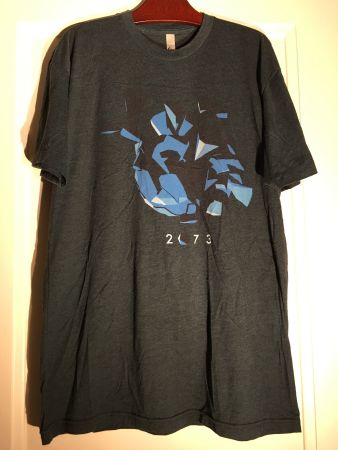 American Apparel 50 50 Last Life Backer T Shirt blau XL