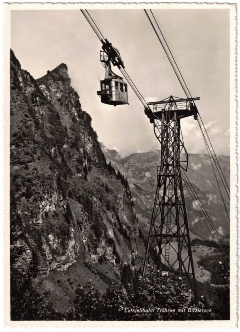 Cartoline postali: Engelberg - Luftseilbahn Gerschnialp--Trübsee – Usato da Binningen venduto da Mountainrider