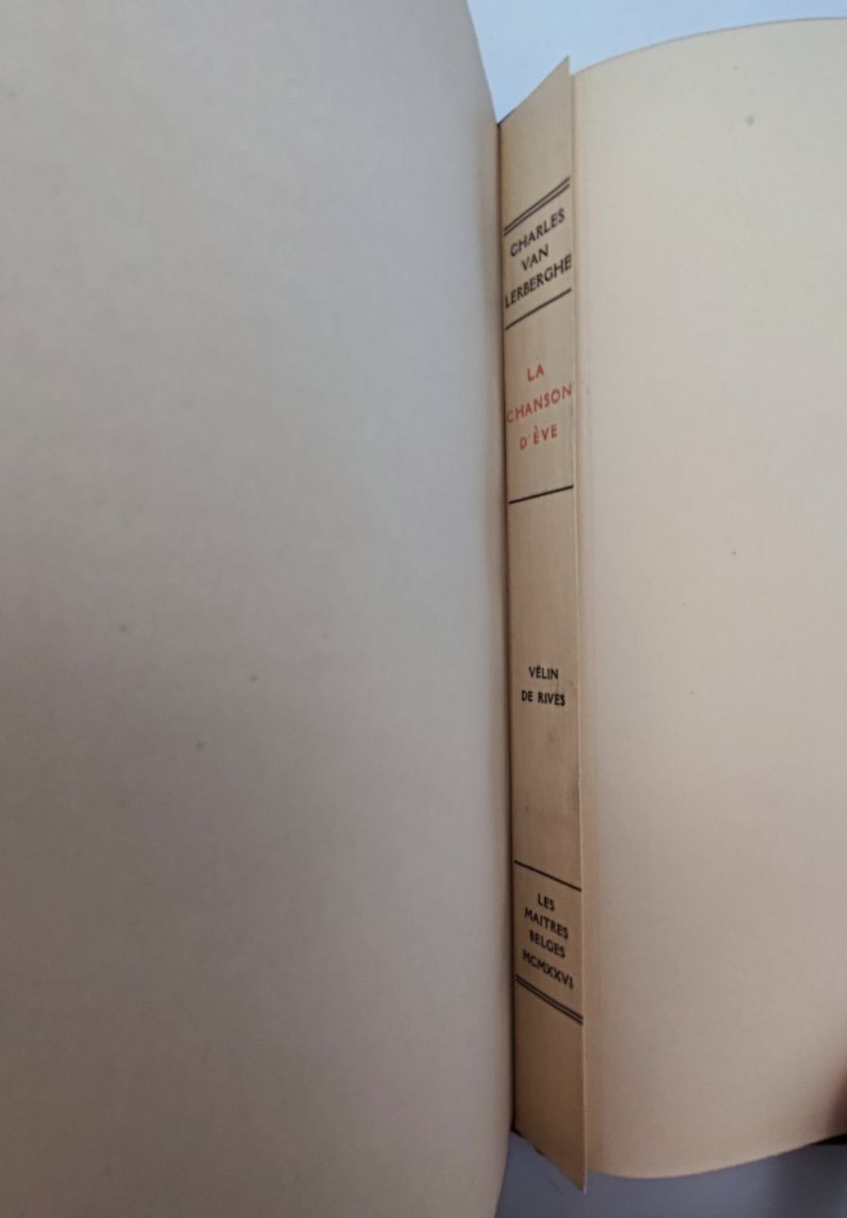 Bücher: EINBÄNDE - LERBERGHE - LA CHANSON D'EVE – Gebraucht aus Goldach von Gaip 3