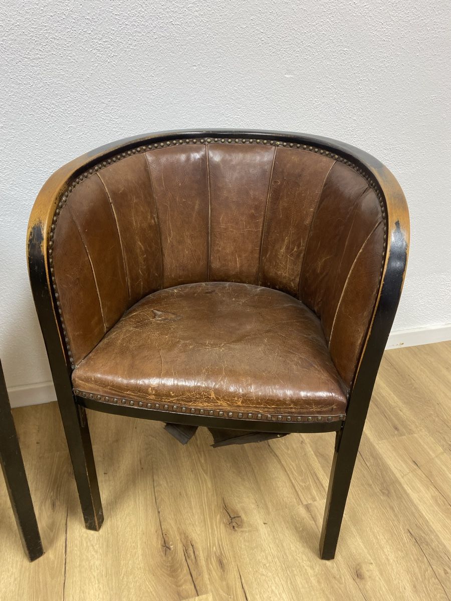 Thonet Poltrone: Zwei Thonet Ledersessel – Usato da Basel venduto da MoebelSackmann 3