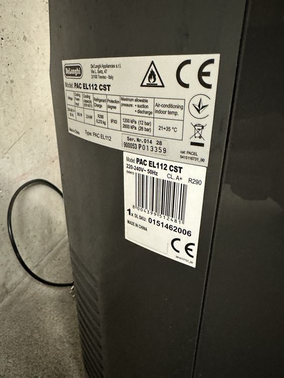 De'Longhi Klimageräte: DeLonghi PAC EL112 CST Pinguino Klimagerät – Gebraucht aus Luzern von ansmi 2