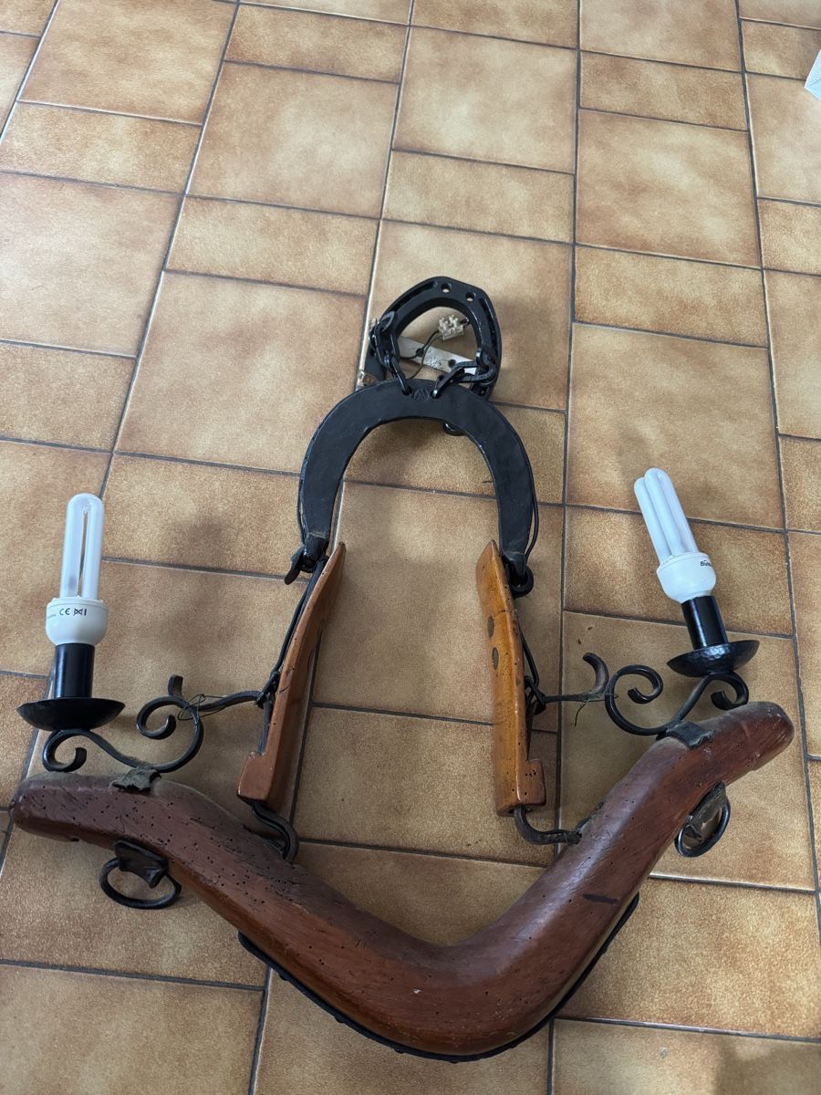 Lampen: Lampe rustique  collier cheval (terrasse) – Gebraucht aus Veyrier von kimedovapa