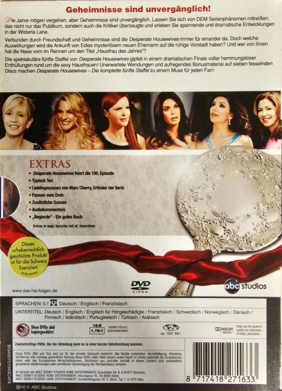 Tutti i DVDs: Desperate Housewives - Staffel 5 – Usato da Wahlen b. Laufen venduto da Cg10 1