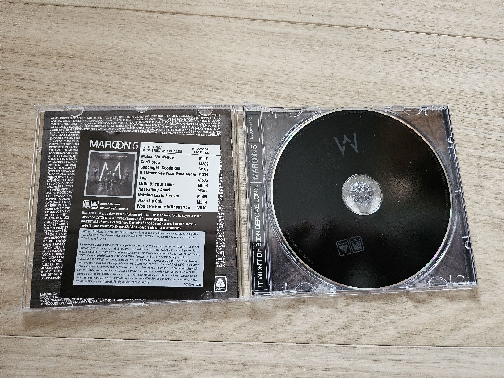 CD: Maroon 5 - It Won't Be Soon Before Long CD – Usato da La Joux FR venduto da car_ck96 1