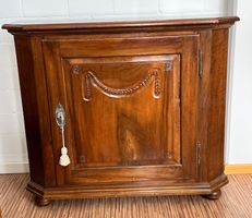 Biedermeier Halb- Schrank, Nussbaum Lagerräumung
