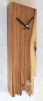 Holz Uhr Unikat, Wanduhr, aus Nussbaumholz. Neu