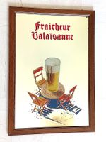 Makelloser Vintage-Spiegel der Brasserie Valaisanne, 42x60