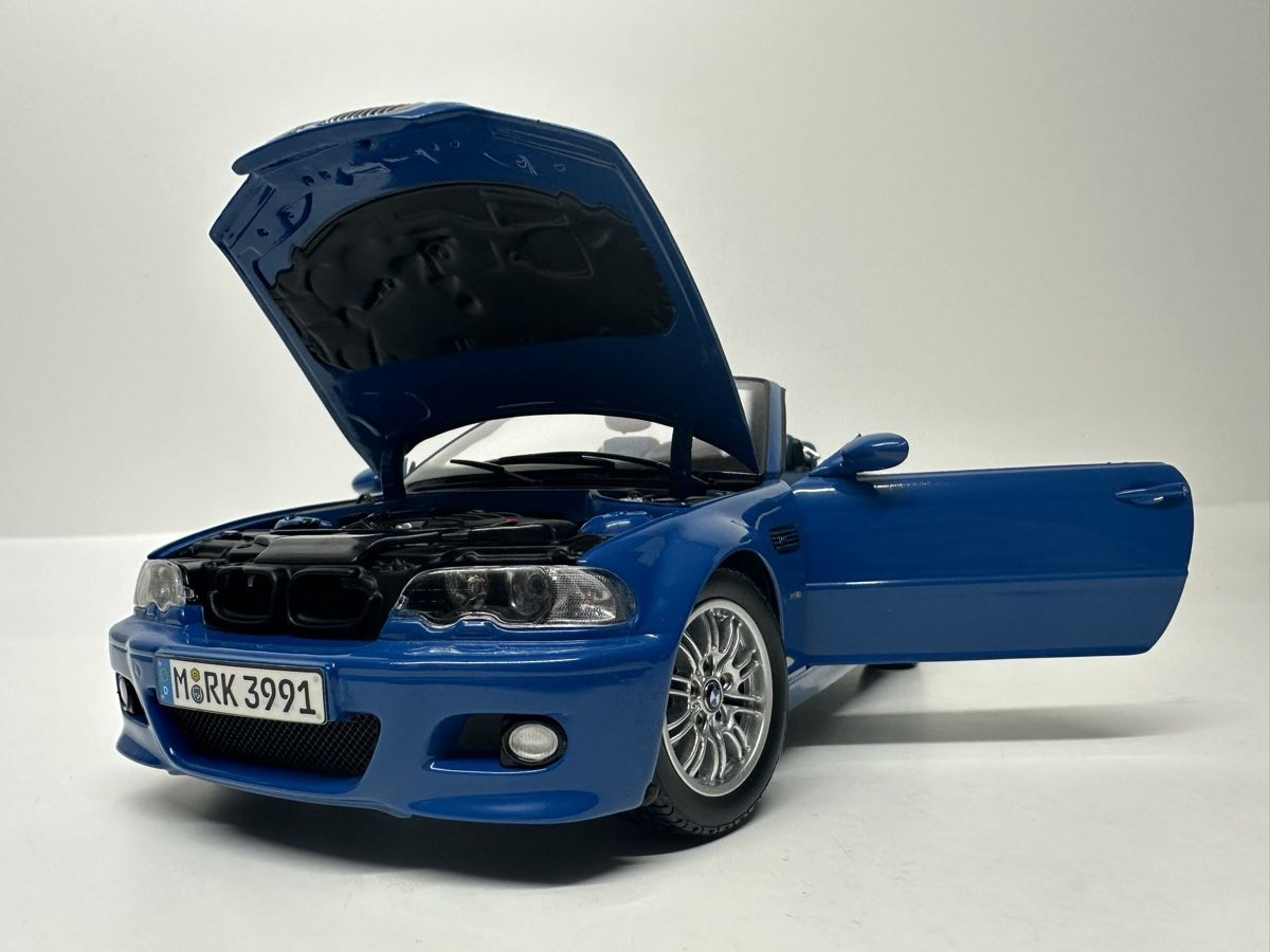Kyosho Modellini d'auto: BMW M3 E46 Cabriolet 1:18, blau, KYOSHO – Usato da Zofingen venduto da rf9_x2xt 9
