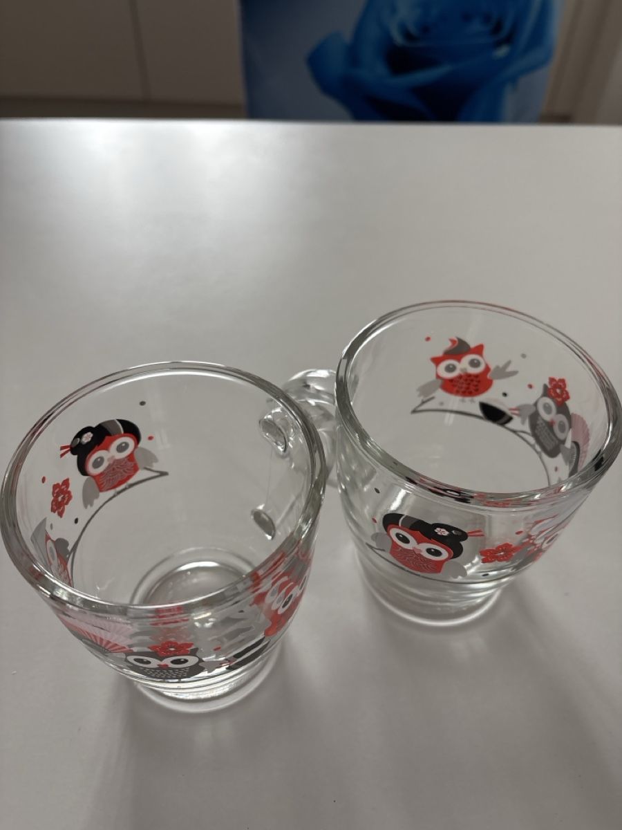 Migros Tazze: 2x Teetassen Eulen – Usato da Amriswil venduto da SCHLOSSGEISTLI 2