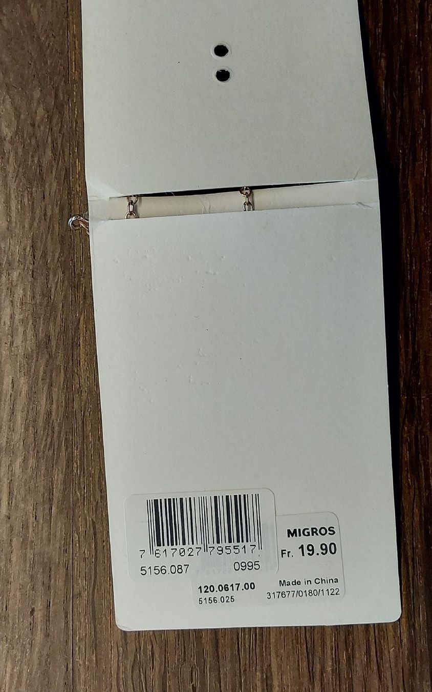 Catenine: Halskette und Armkette Migros neu – Nuovo e nell'imballaggio originale da Köniz venduto da scopello12 3