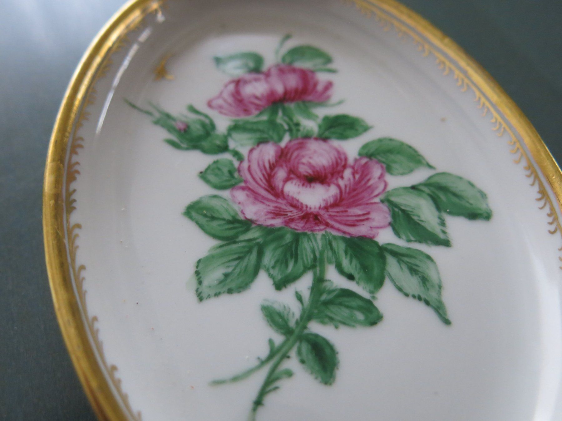 Servierplatten: Schale Langenthal klein oval mit Blumenmuster – Gebraucht aus Zürich von Fox410 2