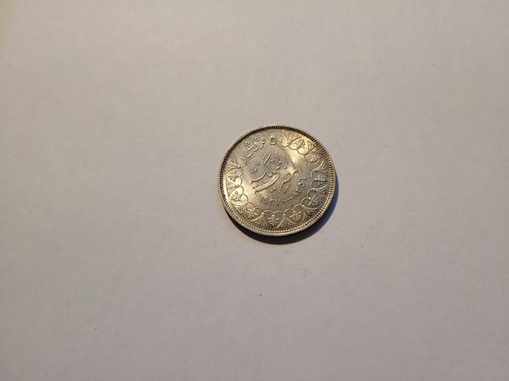 5 Piaster Ägypten 1937 Silber (Gebraucht) in Oberurnen für CHF 7 – mit ...