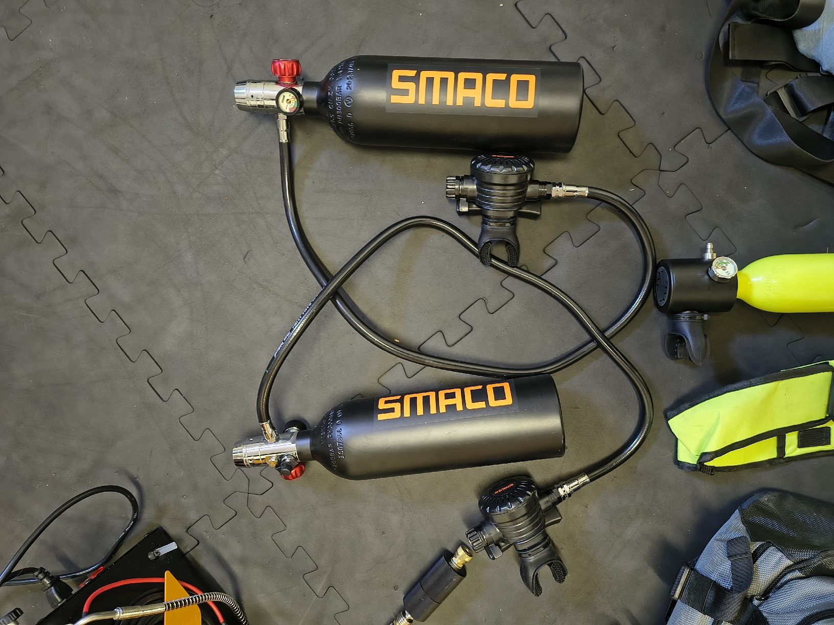 Bombole da sub: Tauchflaschen Set mit Kompressor von Smaco – Nuovo (secondo la descrizione) da Weinfelden venduto da RoMeyer 5