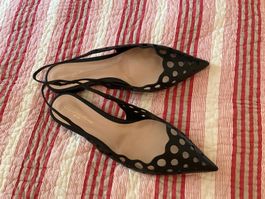 Gianvito Rossi Slingbacks Schwarz Gr.41 NEU