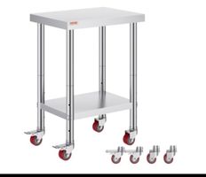 Arbeitstisch 61x46x87 Edelstahl Catering Arbeitstis
