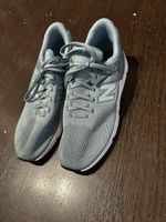 Sneaker New Balance blau hellgrau Textil guter Zustand