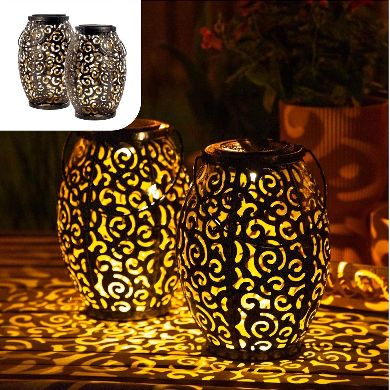 Lampade: Orientalische Solar Laternen 2er Set – Nuovo e nell'imballaggio originale da Nuglar venduto da SaleRitter 1