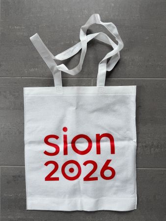 TRAG-TASCHE SACK OLYMPIA 2026 SION WALLIS VALAIS WERBUNG