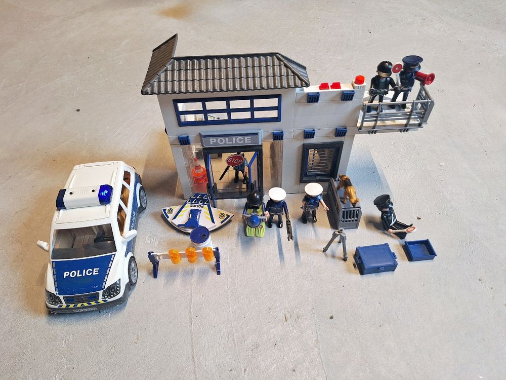 Playmobil Polizei, Hafenpolizei 5128, Polizeistation 5176, 3159