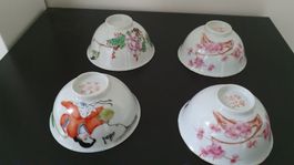 Antike chinesische Tee-Porzellanschalen