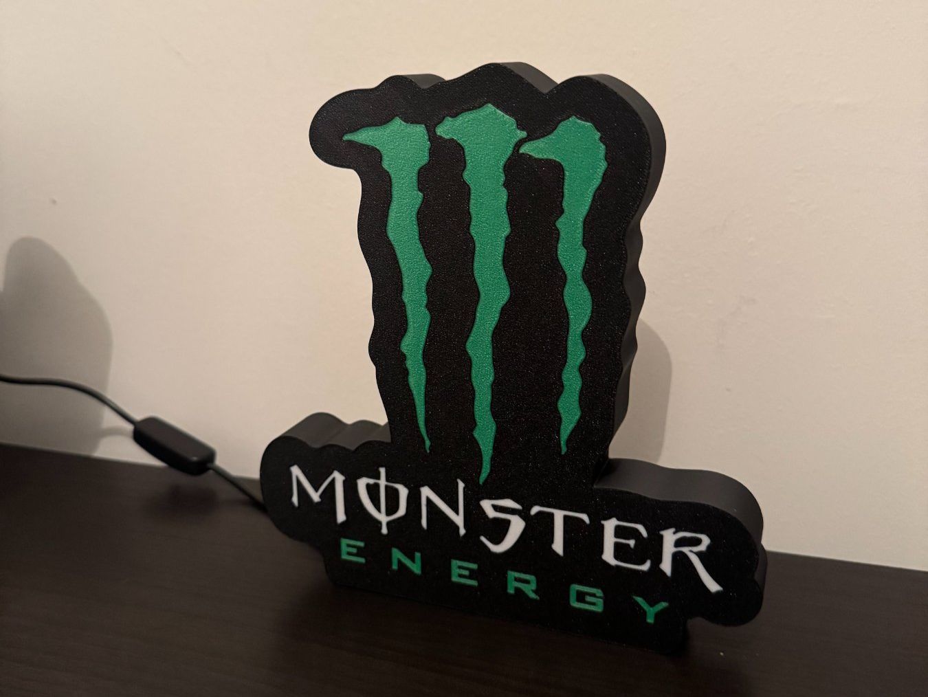 Lampade: Light Box/Logo Lumineux Monster Energy - USB – Nuovo e nell'imballaggio originale da Yvorne venduto da Bocchino_1291 1