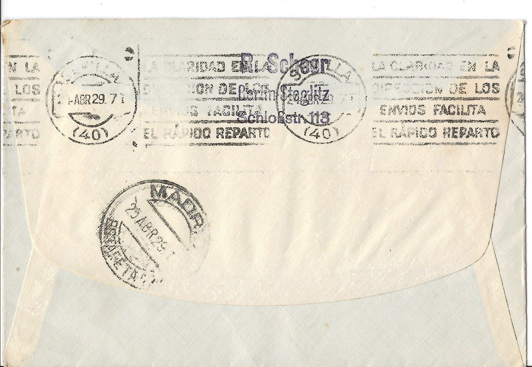 Tutti i francobolli: Luftpost, Luftschiff Graf Zeppelin, Mittelmeerfahrt 1929 – Usato da Frauenfeld venduto da Merk52 1
