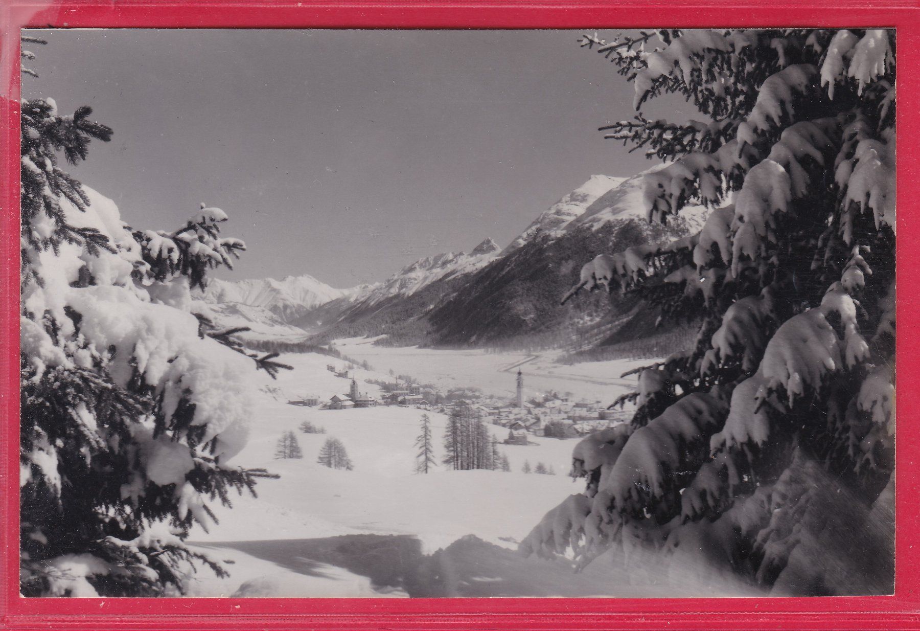 Cartoline postali: SAMEDAN, 23.12.1955 – Usato da Oberrieden venduto da Gebirgsstelze